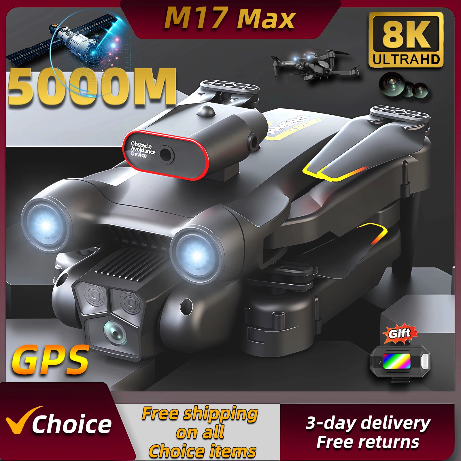 Drone Multispectral - Novo Drone M17 Max 8K Profissional